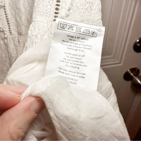 Sezane White Lace Dress 34 - Picture 10 of 12